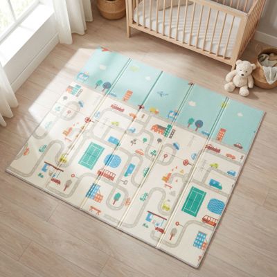 Fillikid Spielmatte XXL 180 x 200 cm weiche Krabbelmatte für Babys im Babyladen Erlangen